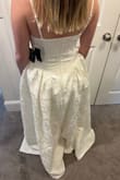 True to size and picture! Lace is beautiful perfect for rehearsal dinner! Length is a little long but with tall heels worked for me - Breanna B.