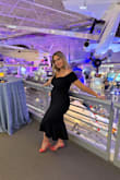 This dress was so comfortable and so flattering. I'm a curvy girl and have large breasts and this dress showed my curves just right. The material is soft and I felt like a queen! You can't go wrong with this black dress. - Mayra X.