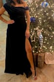 Love, love, love the dress! Received many compliments and felt like a queen. The fabric is soft and the color is as pictured. Perfect for a Christmas wedding. - Melanie V.