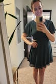 I normally wear a medium, but a small fits really well on the top and bottom. It might run large if you buy it in your regular size! - Eleanor B.