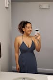 This was such a great cocktail dress! The shape is very flattering and has nice flow at the bottom. I would order up if you have a larger bust (I regret not getting a larger size to keep the tatas in better). - Isabella J.