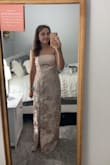 Super pretty and good quality! Sizing was great! It is long, which is great with my height, and once I had my heels on it didn't touch the floor, but something to think about if you're shorter! Would highly recommend! - Mya R.
