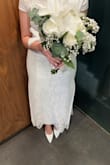 I might just not be used to walking in heels so this was pretty uncomfortable for me. but it looks so beautiful!! These were my wedding shoes and they did their duty. Love the bunched satin detailing and how it made my feet look sleek & sexy. - Veronica T.