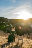 I bought small, which was definitely loose on me. I returned and bought an XS through Poshmark since Lulus was sold out. It was the absolute perfect dress for my engagement photos! Couldn't recommend it more, especially for those with small waists and big hips. It's well made, looks beautiful, and flowy. Also, there was enough room for me to put Boombas on (I'm a 32B) since I didn't wear a traditional bra. - Kayla M.