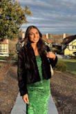 This is a stunning coat at a great price. It feels so fancy and is very warm. I purchased this for a December wedding and had plenty of other occasions to wear it, like new years! I love it and I'd buy it in another color. Very elegant and comfortable. - Paris T.
