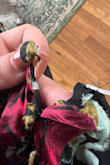 Overall, this dress is beautiful and a great fit. However, when looking more closely, the quality is not there. Loose threads everywhere as well as some fraying. The buttons on the neck are not secure. One of the buttons was almost completely detached and literally hanging by a thread. For a nearly $100 dress, I was expecting higher quality. I should not be going over the dress trimming loose threads and having to make repairs. This missed the mark and left me disappointed. - Elizabeth M.
