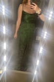 Love this dress!! It's very long on me so I will have to get it altered but it fits like a glove! The fabric is thin but still a quality material for the price! - Lexi S.