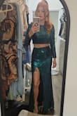 I really love that dress! I'm a 4 and I've ordered a 4 and it fit perfectly. The length of the skirt is a bit long, but I'm 5'6. With high heels, it was perfect! - Mc D.