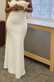 I ordered XL based on reviews, but I'm actually a L. Turns out that, based on my bust size, the top is quite large. The waist and hips fit perfectly. Length is as shown. Had the bust modified and then it was perfect!!! - KESSETA S.