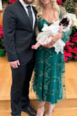 If you're on the fence about this dress, BUY IT! You won't regret it. It was perfect for my daughter's December winter Christening. I'm usually a size 0 and the XS fit perfectly. I received so many compliments on how beautiful the dress was. It was even perfect in the bust area as well & I didn't have to wear a bra (you really can't anyway since it's open in the back). 10/10 recommend. - Alyssa B.