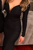 I loved this dress!!!!! Beautiful and it was comfortable. I wore heels and did NOT have to get it hemmed. - Angela H.