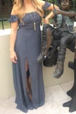 I love this dress! It can be dressed up or down. Only complaint is it's pretty long on me even with heels (I'm 5'4"), but otherwise it's comfortable and fits great! - Davy C.
