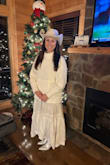 I loved loved this hat! I wore it to my rehearsal dinner and wedding reception in Gatlinburg! - Andrea O.