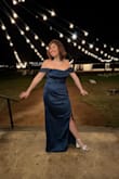 This dress is so pretty and flattering! I wore it to a NYE wedding and felt so gorgeous the whole night. I did size up as I was a little nervous about it fitting right, but it was perfect. The teal color is so beautiful in person as well and showed up great in photos. - Carlie M.