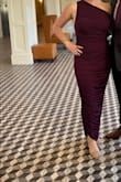 Wore to a wedding, very flattering. Hid my post-baby pouch. I am currently either med or large in most clothes & got both, and the medium fit best. - Sarah C.
