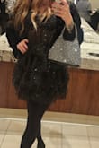I have ordered multiple dresses from lulus and this is the first time I've had an issue with an item. I ordered it specifically for NYE. I went out of town for the new year and when I went to put the dress on it would not zip up. The zipper kept getting stuck on part of fabric and when my friend tried to force it ended up ripping it, and was only able to get it half way. Because I only brought that dress I had to wear it and clip just the top so it looked like it was open back when in reality it was because the zipper literally would not move. So ya that part sucked but besides that it's a pretty dress . - Danielle P.