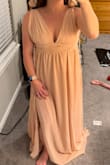 This is a very pretty dress and it was good quality! I did end up sending it back because it just didn't fit my body type! This dress doesn't have adjustable straps and the straps were way too big for me! I'm not sure if it was just my lighting, but the dress seemed a lot more nude colored than light pink. Also, this dress was the heaviest of the 3 I ordered. However, the return process was very easy, so I'm still impressed with Lulus! - Erin J.