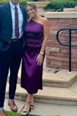 Soooo flattering! Love the one shoulder. Perfect fall/winter wedding guest dress. - Rachael P.