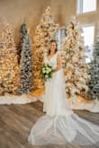 I couldn't have loved this dress more! I was able to overnight ship it and have it altered to fit me perfectly for my special day!! This dress was super elegant and made me feel like a true bride! The simple mesh detail added just enough to my dress to make it feel unique! The material was so comfortable! Highly recommend!! - Natasha F.