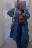 Fits perfect. I prefered a loser fit, for layering purposes; and this achieved just that. Great quality. The buttons and belt are all functional, which I absolutely LOVE.

Ordered one for my best friend as well! - Mariah A.