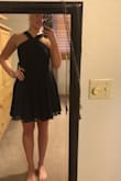 Perfect dress for a summer wedding I'm in! Love the fit and the fun front that isn't revealing! - Lauren C.