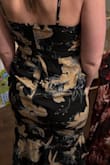 I was so excited about this dress. It fit great but the fabric in the stomach and backside area bunched up and was unflattering. - Sarah B.