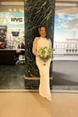 This dress was perfect for my courthouse wedding. Loved it! - Jasmine R.