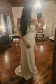This dress is such great quality for the price. It looked classy and hugged all the right places! Just as others said, where the seam is on the arms were tight at the top, however, it was manageable! So many compliments. I will 100% order from here again should I need any type of formal dress in the future. - Jessica W.