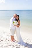 This dress was perfect for my small, intimate beach wedding. I am usually between a XS and S, I went with a small so fit my hips better since they are a little wider and I have a petite upper frame. I got it altered around my ribcage and the length and it turned out beautiful. The quality is exceptional for the price. Even the lady who did my alterations said how nice the quality was and how it was going to make the alterations easier. My husband said it looked like a $3,000 dress, he couldn't believe the price. It was 85 the day of our wedding and the dress was light enough to keep me cool while not being sheer at all. I was extremely happy with how this dress turned out. Thank you Lulus! - Annalicia L.