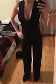 I ordered an extra small based on reviews that it runs big. I needed a small though. It ran up the front of me too tight. I also didn't like the way it looks just the style. Pants too wide and a little long. - Keri N.