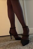 (5'6) I probably have slimmer than average feet, but the strap over the top was too big. I am going to shorten the strap myself but other than that I love them! Good quality. - Randi R.