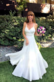 I had a beach wedding - very intimate ceremony and wanted a simple, flowy dress. This dress was exactly what I was expecting! I am 5'10" and the length was perfect to walk barefoot on the sand. I felt pretty and received so many compliments! I could not be happier :) - Francine H.