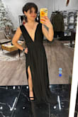 I ordered a size xxs (I'm very petite). The waist fit perfectly for my body type. Only had to alter the shoulder straps (too loose) and hem it (came very long, but I am also very short). Wearing it tomorrow for my friends wedding. Can't wait! - Katherine M.