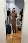 I absolutely love this sweater dress! It is so flattering and comfortable. Will definitely be a staple during winter! - Giana H.