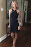 I absolutely love this dress! The fit is perfect, the material is nice and comfortable and just overall a classy look to it. I wore this to a wedding and got lots of compliments on it. Love love love! - Rebecca M.