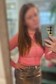 This top fits just as I hoped.  Lots of stretch and u can wear the under shirt as a cute crop as well. - Heather M.