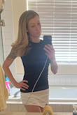 I love this skort. I wish when I bought it I would have purchased a small. It fits, but is extremely tight and sometimes if not careful can give a cheek sneak. - Amanda S.