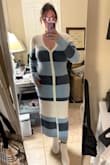 Got this dress for SIL baby shower and it's great! Very comfortable, fitting but not tight, and the fabric is soft!! I did take a star away due to the gapping between the buttons, but I was able to save it by using double-sided tape! - Breann T.