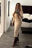 The quality of the dress was great and loved the zipper detail on the back. I ordered a medium and it perfectly. Hugged all my curves and would definitely recommend. - Roxane V.
