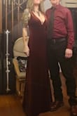 This runs just a tad long in the shoulders for me, so I was careful when bending over.
I had to hem several inches of length of the bottom of the dress, but was confident on doing that for myself. The rest of the dress fit perfectly.
I may have a professional alter the shoulder length for me. - Kendra C.