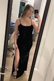 I loved this dress. I get nervous ordering things online but this fits perfectly! The straps are adjustable and the material isn't constricting. Buy it!! - Kayla L.
