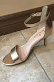 I ordered six pairs of this style shoe in gold... two size 10's, a size 8.5, two size 8's and a size 5.5. All of these were true to size and super comfy with padding. This is a beautiful versatile shoe. My bridesmaids loved them! - Christina C.