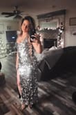 This skirt fit perfectly and was a total hit!! I was complemented all night long at the New Years Eve party! I absolutely love this combo! - Sandra C.