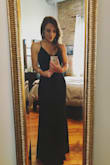 This dress is absolutely perfect! It fit perfectly and looked so elegant. I'm short so I needed to cut off a few inches on the bottom, but that's it. - Meredith L.