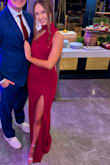 Absolutely loved this dress! It was very flattering. I just have two small complaints: 1. The chest was gapping, so my bra ended up showing multiple times 2. The part wear the neck attaches to the rest of the dress came slightly unsewn and unraveling - Jillian Z.