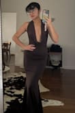 I saw this dress on Pinterest and I had to get it. I went with XS after reading some reviews and using the "find your size" feature on the website. I legit ordered this dress two days ago and now its here! The quality is amazing. Nice and silky but thick. I did have to order some fashion tape for the boob area. Don't wanna be flashing people lol. I totally recommend this dress! It is so beautiful and elegant. - Maraila M.