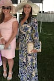 This dress is amazing. It flows beautifully and has plenty of fabric to flow and look elegant. The slit in the front gives it major sex appeal, but it's sophisticated all the same. I sewed the top together since I'm busty, and that worked perfectly! We had a cold day in May so I used it as my Derby dress. Perfection! - Leslie T.