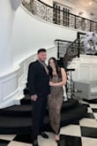 Great material fit like a glove got so many compliments only thing was the slit in the back was so high my spanx started to show and I have to keep rolling them up which was annoying but really loved the dress overall - Nadiah A.