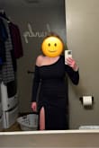 I love everything about this dress! It holds my large chest in and is sexy without my chest falling out everywhere. It covers my mom tummy and makes me feel like a million bucks. The fabric is heavier and will keep me warm for a Boston winter wedding. - Holly T.