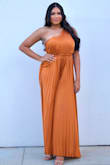 Jumper flows really nicely, looks like a dress but it's a jumper. Rust color is beautiful. - Leimomi T.